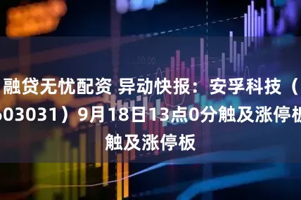 融贷无忧配资 异动快报：安孚科技（603031）9月18日13点0分触及涨停板